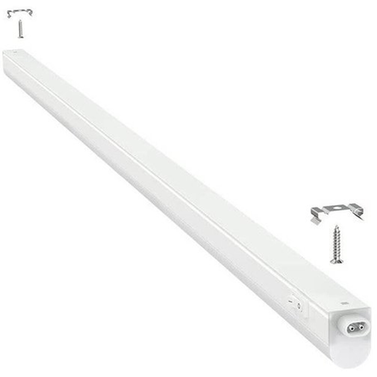 LED TL Leuchtstofflampe T5 mit Leuchtstofflampe - Aigi Timola - 30cm 1er - 4W - Tageslicht 6500K - Mattweiß - Kunststoff