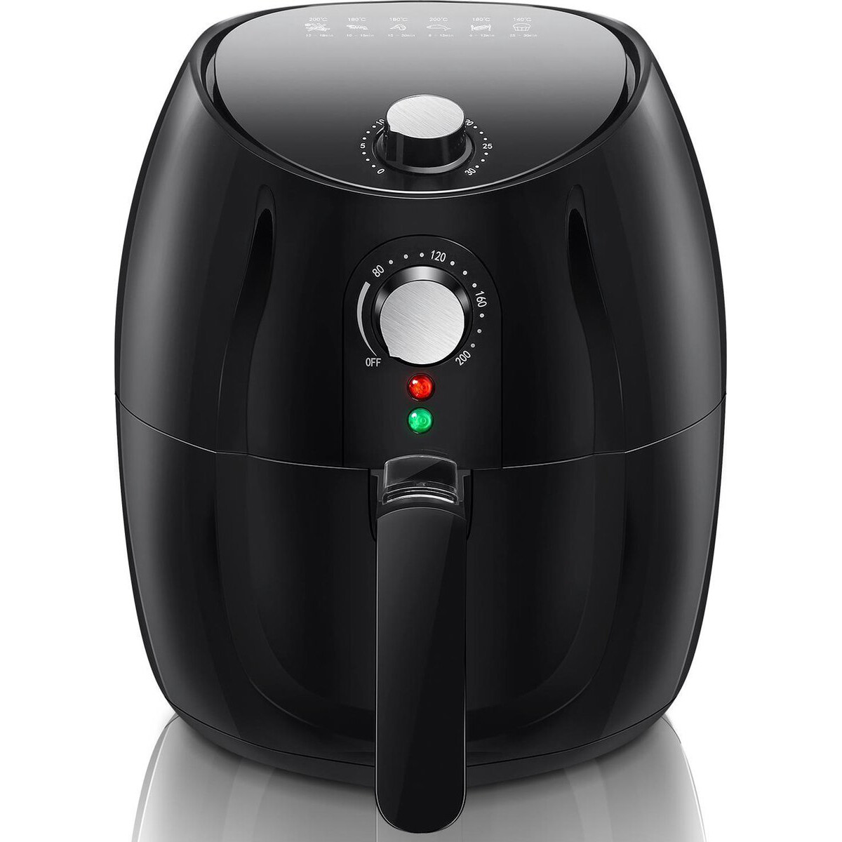 Airfryer - Aigi Hida - Heißluftfritteuse - Timer - 3.5 Liter - Schwarz