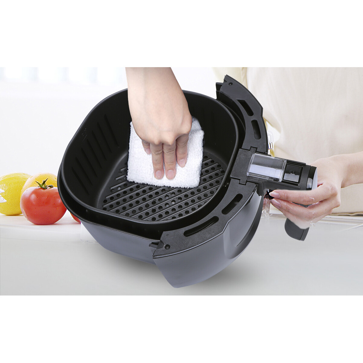 Airfryer - Aigi Hida - Heißluftfritteuse - Timer - 3.5 Liter - Schwarz