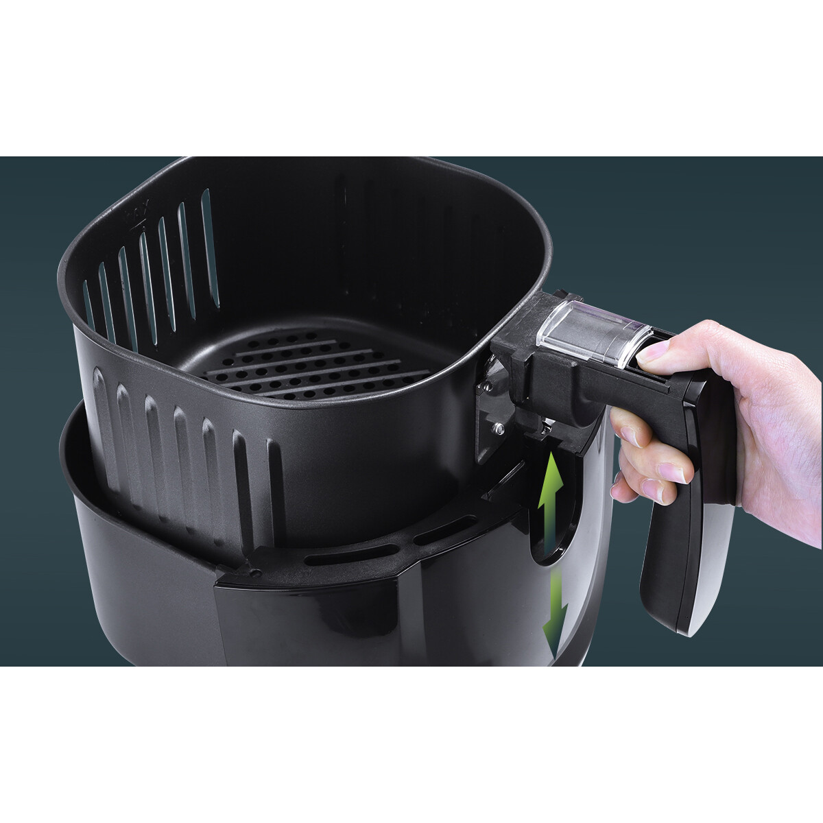 Airfryer - Aigi Hida - Heißluftfritteuse - Timer - 3.5 Liter - Schwarz