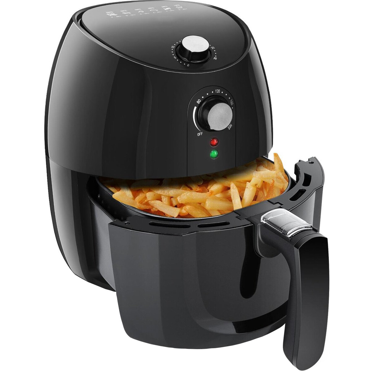 Airfryer - Aigi Hida - Heißluftfritteuse - Timer - 3.5 Liter - Schwarz