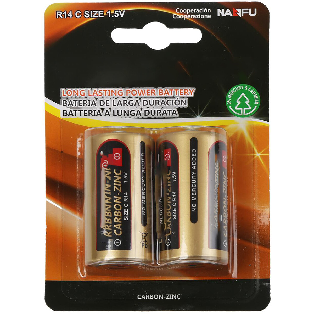 Batterie - Aigi Dolu - R14/C - 1.5V - Lithium-Batterien - 2 Stück