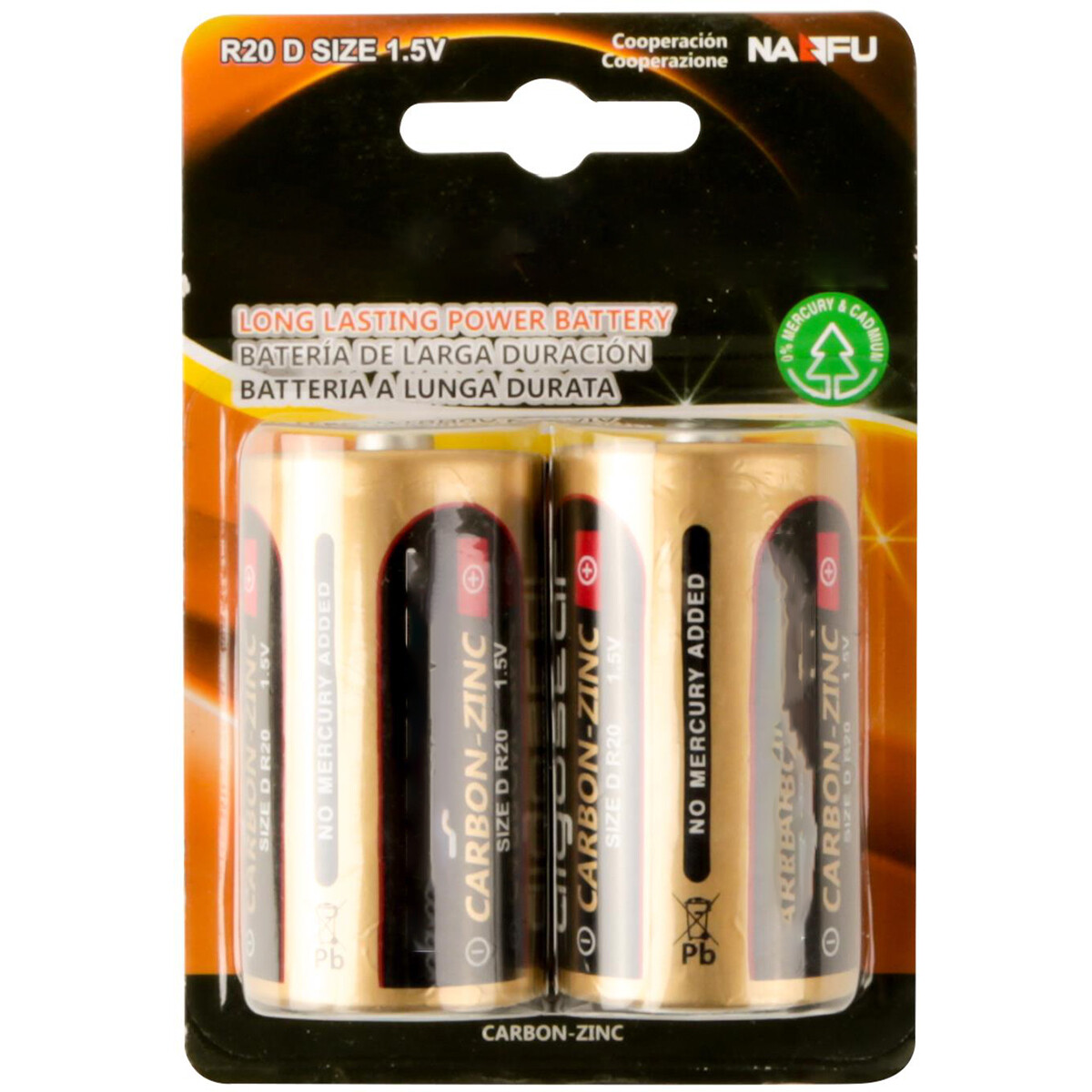 Batterie - Aigi Dolu - R20/D - 1.5V - Lithium-Batterien - 2 Stück