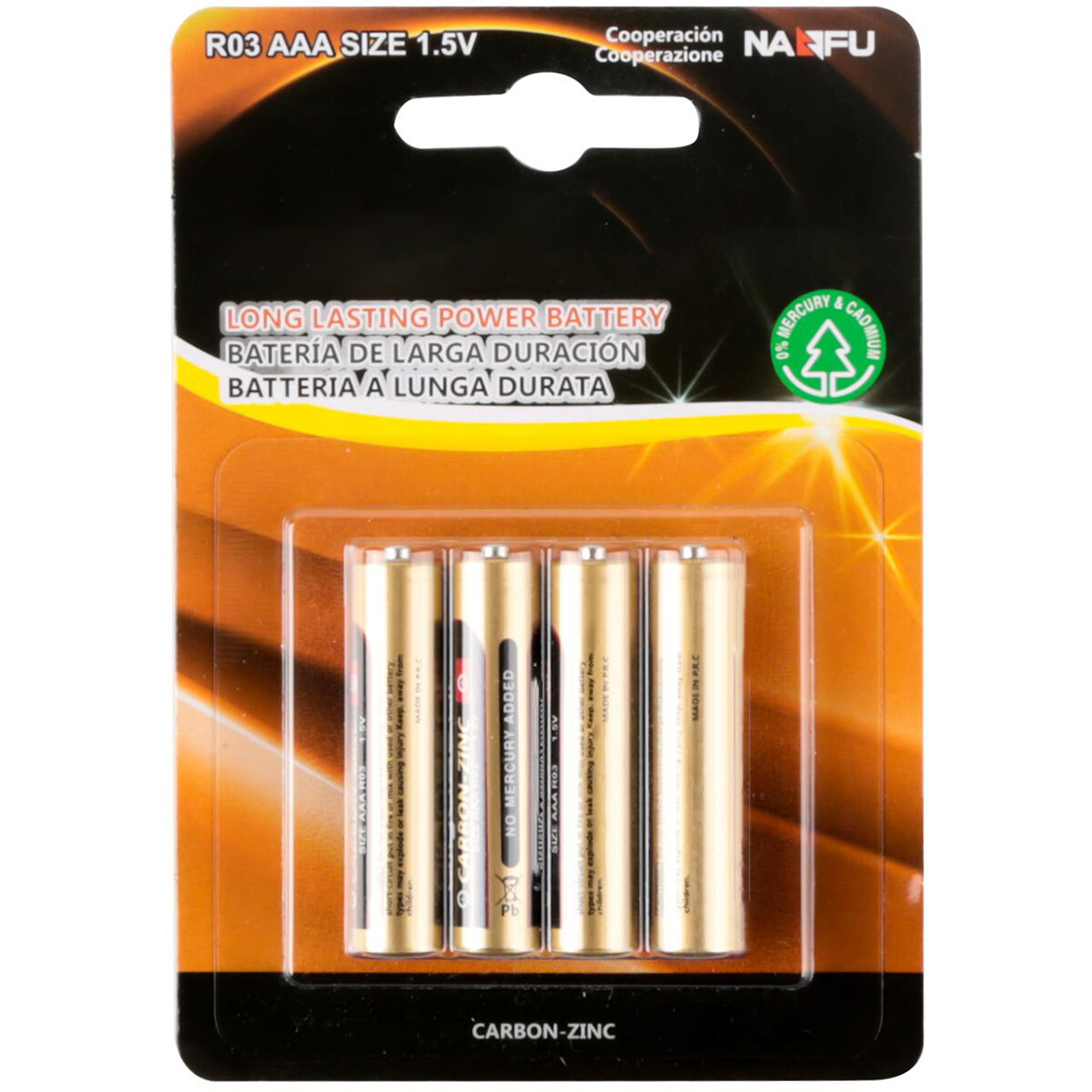 Batterie - Aigi Zum - AAA/LR03 - 1.5V - Alkaline-Batterien - 4 Stück