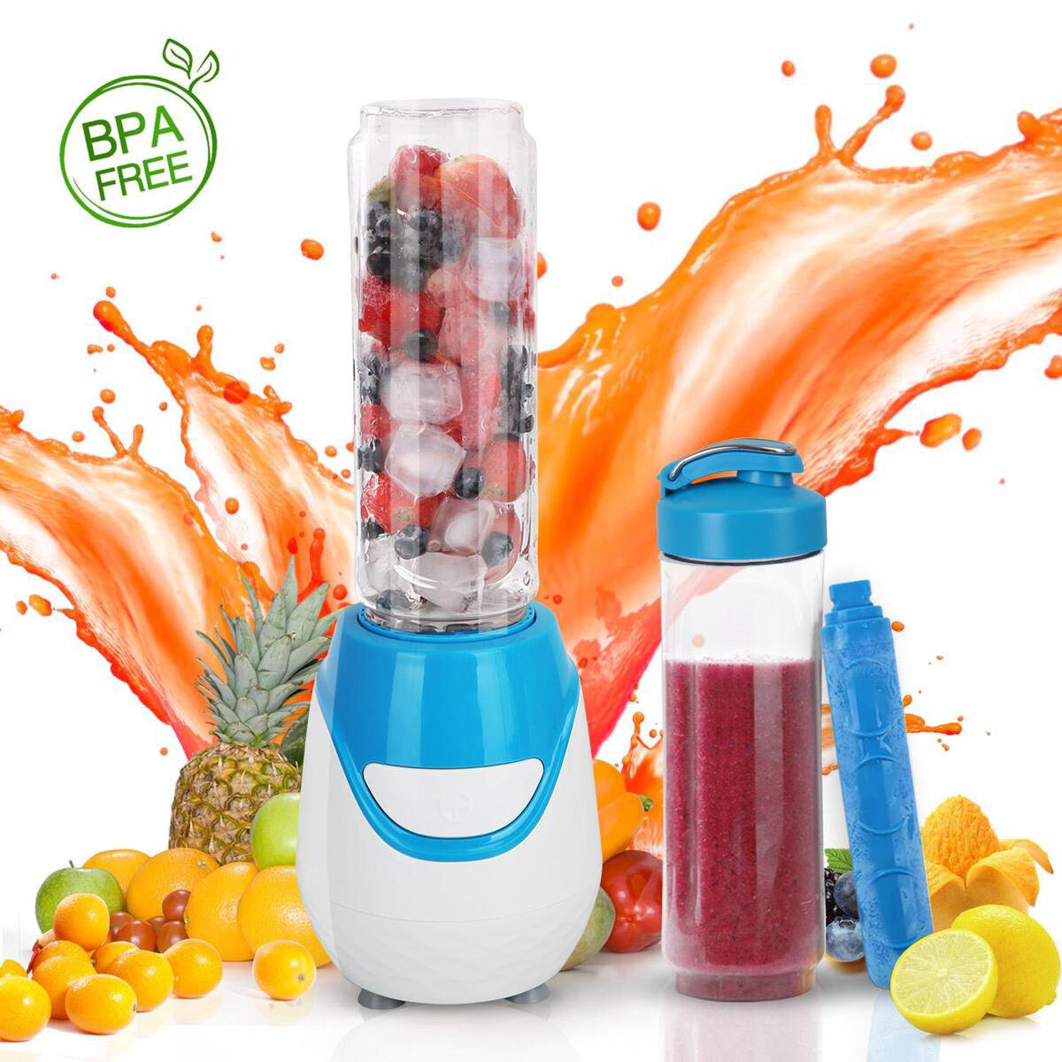 Smoothie-Maker - Aigi Birno - 0.6 Liter - 600 Watt - Blau