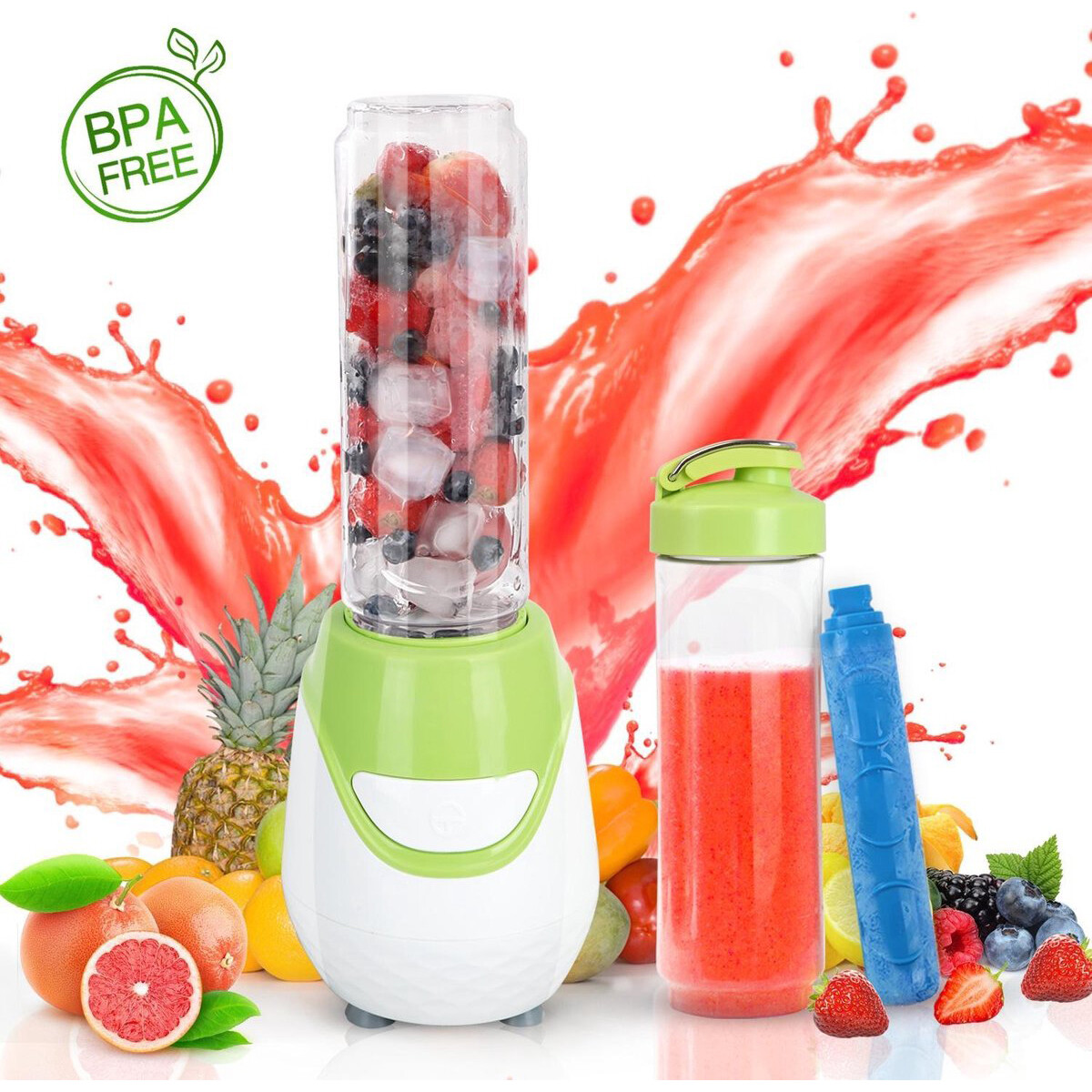 Smoothie-Maker - Aigi Birno - 0.6 Liter - 600 Watt - Grün