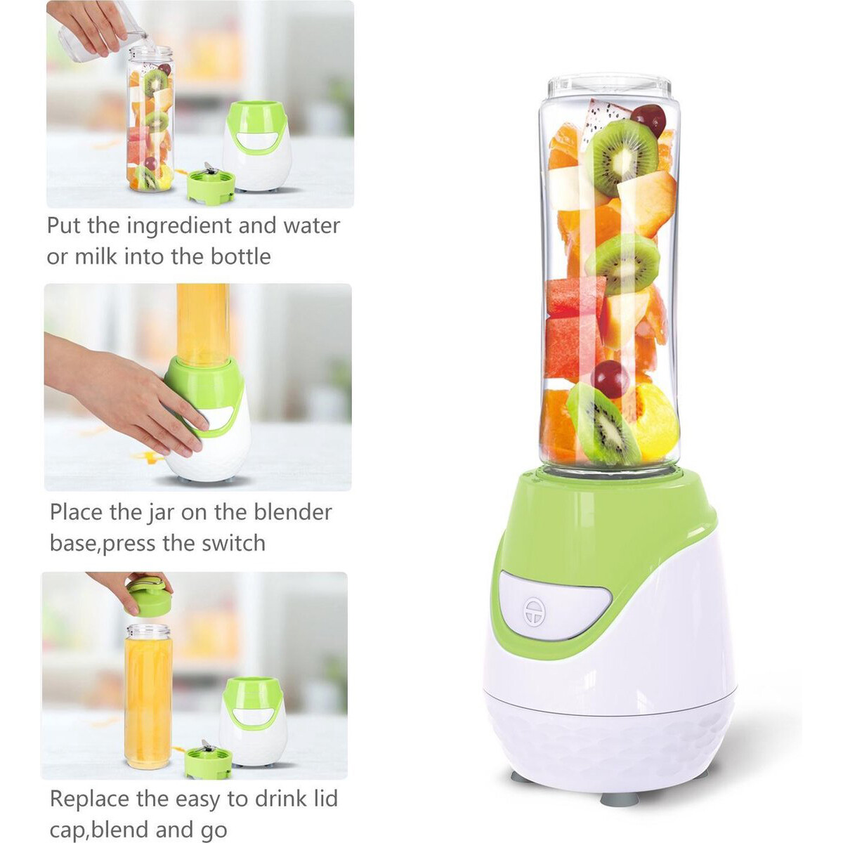 Smoothie-Maker - Aigi Birno - 0.6 Liter - 600 Watt - Grün