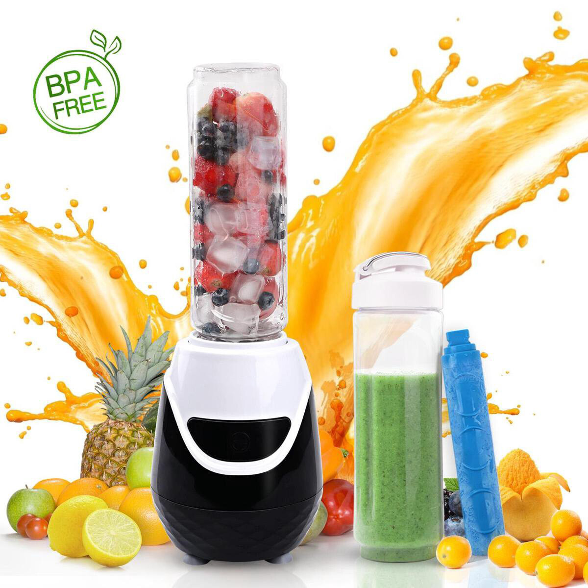 Smoothie-Maker - Aigi Birno - 0.6 Liter - 600 Watt - Schwarz