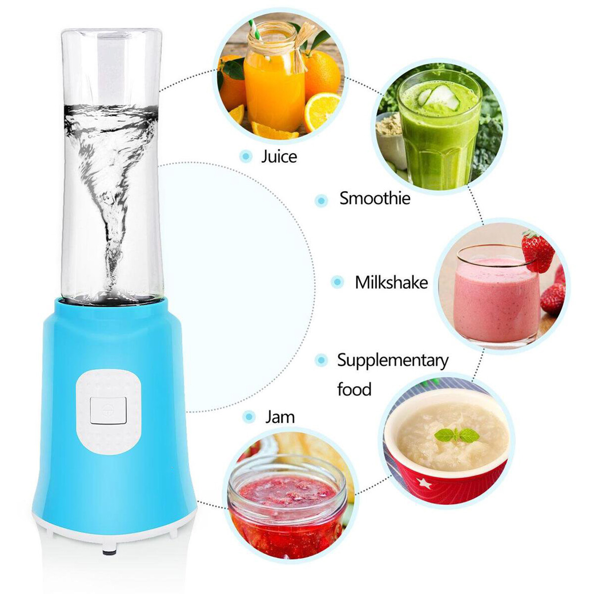 Smoothie-Maker - Aigi Sumino - 0.6 Liter - 350 Watt - Blau