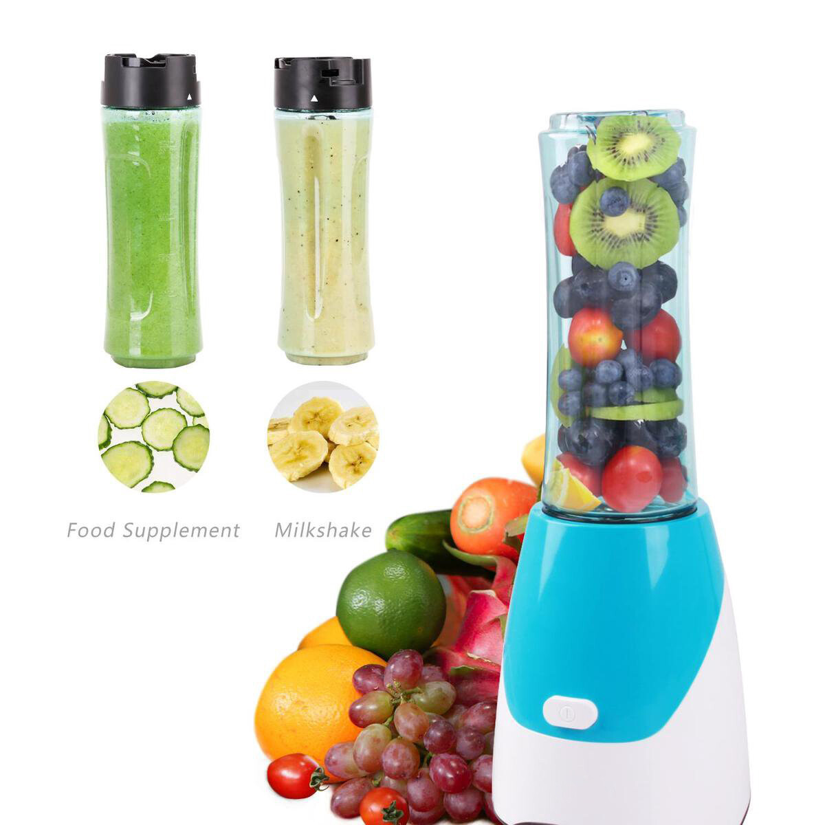 Smoothie-Maker - Aigi Sumino - 0.6 Liter - 350 Watt - Blau