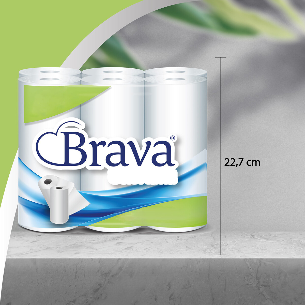 Brava - Super Küchenpapier - 6 Rollen - Ultra absorbierendes Küchenpapier - Ultra Clean Küchenrolle - Vorteilspackung