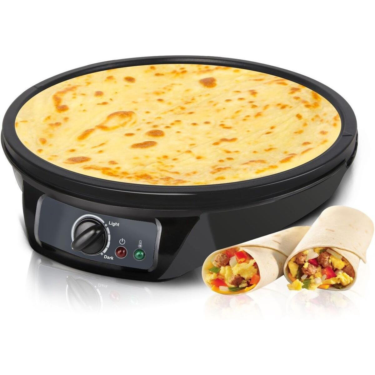 Crêpesmaker - Aigi Mobita - Pancake Maker -Einstellbarer Thermostat - Schwarz