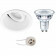 PHILIPS - LED Spot Set - CorePro 827 36D - Pragmi Zano Pro - GU10 Fitting - Inbouw Rond - Mat Wit - 3.5W - Warm Wit 2700K - Kantelbaar - Ø93mm