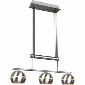 LED Hanglamp - Hangverlichting - Trion Stomun - E14 Fitting - 5-lichts - Rechthoek - Roestkleur - Aluminium