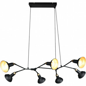 LED Hanglamp - Hangverlichting - Trion Pocino - E14 Fitting - 4-lichts - Rechthoek - Mat Chroom - Aluminium