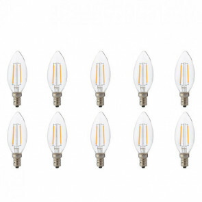 LED Lamp 10 Pack - Kaarslamp - Filament - E14 Fitting - 2W - Natuurlijk Wit 4200K