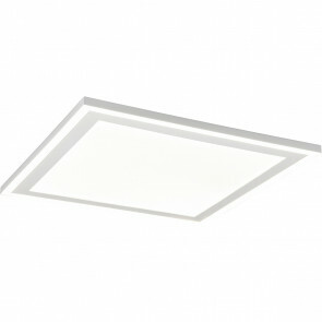 LED Plafondlamp - Plafondverlichting - Trion Balfy - 20W - Natuurlijk Wit 4000K - Vierkant - Mat Wit - Aluminium