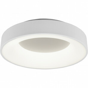 LED Plafondlamp - Plafondverlichting - Trion Gurano - 27W - Natuurlijk Wit 4000K - Rond - Mat Wit - Aluminium