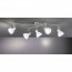 LED Plafondlamp - Plafondverlichting - Trion Ginola - E14 Fitting - 5-lichts - Rond - Mat Nikkel - Aluminium 2