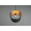 LED Railverlichting - Hanglamp - Trion Dual Hostons - 2 Fase - E27 Fitting - Rond - Mat Zwart/Goud - Textiel 8