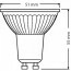 OSRAM - LED Spot Set - Parathom PAR16 927 36D - Pragmi Nivas Pro - GU10 Fitting - Dimbaar - Inbouw Vierkant - Mat Wit - 3.7W - Warm Wit 2700K - Trimless - Kantelbaar - 150mm Lijntekening