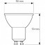 PHILIPS - LED Spot Set - CorePro 827 36D - Pragmi Zano Pro - GU10 Fitting - Inbouw Rond - Mat Wit - 3.5W - Warm Wit 2700K - Kantelbaar - Ø93mm Lijntekening