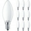 PHILIPS - LED Lamp E14 10 Pack - Corepro LEDcandle E14 Mat 2.2W 250lm - 927 Zeer Warm Wit 2700K | Vervangt 25W