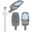 Straatverlichting - Rinzu Strion - 60 Watt - 9000 Lumen - 4000K - Waterdicht IP66 - 70x140D Ø60mm Spigot - OSRAM Driver - Lumileds 3