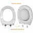 WC Bril - Toiletbril met Deksel - Toiletzitting - Softclose - Quickrelease - Afklikbaar - Wit 4