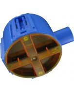 ABB - Inbouwdoos - Hafobox - 50mm - 5/8inch - Incl. Deksel - Blauw