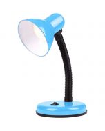 LED Bureaulamp - Velvin Brin - E27 Fitting - Aan/Uit Schakelaar - Flexibele Arm - Blauw