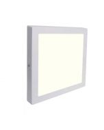 LED Downlight - Opbouw Vierkant 18W - Natuurlijk Wit 4200K - Mat Wit Aluminium - 225mm