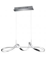 LED Hanglamp - Trion Corcy - 27W - Natuurlijk Wit 4000K - Dimbaar - Rond - Mat Wit - Aluminium