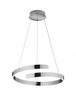 LED Hanglamp - Trion Corcy - 27W - Natuurlijk Wit 4000K - Dimbaar - Rond - Mat Wit - Aluminium