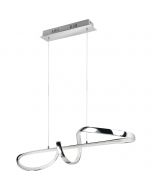 LED Hanglamp - Trion Corcy - 27W - Natuurlijk Wit 4000K - Dimbaar - Rond - Mat Wit - Aluminium