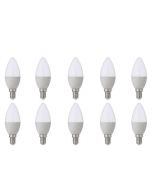 LED Lamp 10 Pack - E14 Fitting - 4W - Helder/Koud Wit 6400K