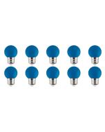 LED Lamp 10 Pack - Romba - Blauw Gekleurd - E27 Fitting - 1W