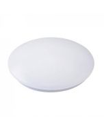 LED Lamp - Basic - Opbouw Rond 15W - Helder/Koud Wit 6400K - Mat Wit Aluminium - Ø230mm