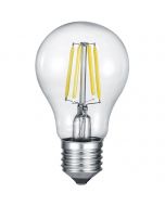 LED Lamp - Filament - Trion Limpo - E27 Fitting - 7W - Warm Wit 2700K - Glans Chroom - Glas