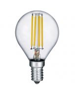 LED Lamp - Filament - Trion Limpo - E27 Fitting - 7W - Warm Wit 2700K - Glans Chroom - Glas