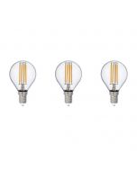 LED Lamp - Filament - Trion Limpo - E27 Fitting - 7W - Warm Wit 2700K - Glans Chroom - Glas