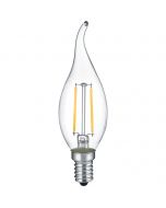 LED Lamp - Filament - Trion Limpo - E27 Fitting - 7W - Warm Wit 2700K - Glans Chroom - Glas