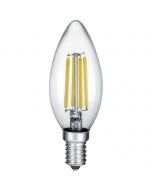 LED Lamp - Kaarslamp - Filament - E14 Fitting - 6W Dimbaar - Warm Wit 2700K