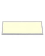 LED Paneel - 30x60 Warm Wit 3000K - 24W Opbouw Rechthoek - Mat Wit Aluminium