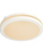 PHILIPS - LED Plafondlamp met Bewegingssensor - CorePro Lustre 827 P45 FR - 360° Sensor - E27 Fitting - 5.5W - Warm Wit 2700K - Mat Wit - Melkglas