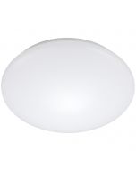 LED Plafondlamp met Bewegingssensor - Strum - 18W - Opbouw Rond - Natuurlijk Wit 4200K - 360° - Mat Wit - Aluminium