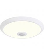 PHILIPS - LED Plafondlamp met Bewegingssensor - CorePro Lustre 827 P45 FR - 360° Sensor - E27 Fitting - 5.5W - Warm Wit 2700K - Mat Wit - Melkglas