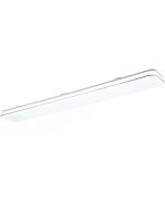 LED Plafondlamp - Plafondverlichting - Trion Povino - 30W - Warm Wit 3000K - Dimbaar - Rechthoek - Mat Nikkel - Aluminium