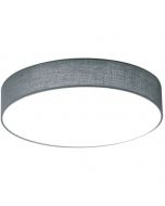 LED Plafondlamp - Plafondverlichting - Trion Lanago - 22W - Warm Wit 3000K - Rond - Mat Grijs - Aluminium