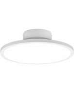 LED Plafondlamp - Trion Zobun - 22W - Warm Wit 3000K - Dimbaar - Rond - Mat Zwart - Aluminium